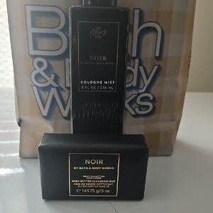Bath & Body Works Noir Black Cologne Mist and Cleansing Bar